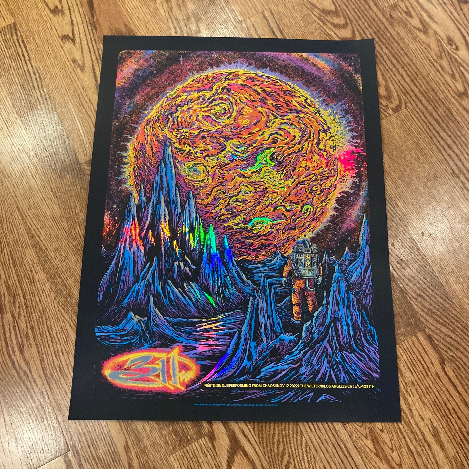 311 From Chaos 11/12/22 full-color poster | bourbon sunday